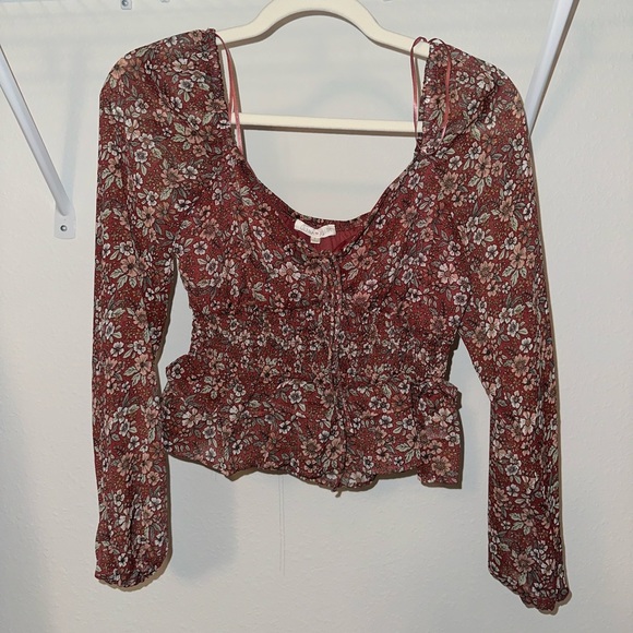 ULTRA FLIRT • floral blouse • Size Small - Picture 2 of 3